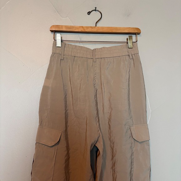 Joie Tan Lightweight Parachute Cargo Pants Womens XS Relaxed Utility Trousers - Picture 8 of 10